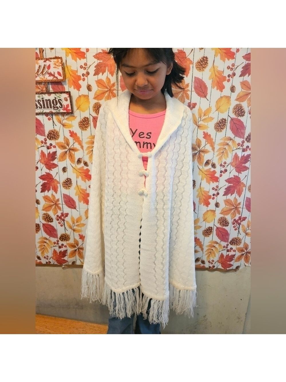 White Crochet Swim Cover-up 3 Button Chest - Picture 5 of 12